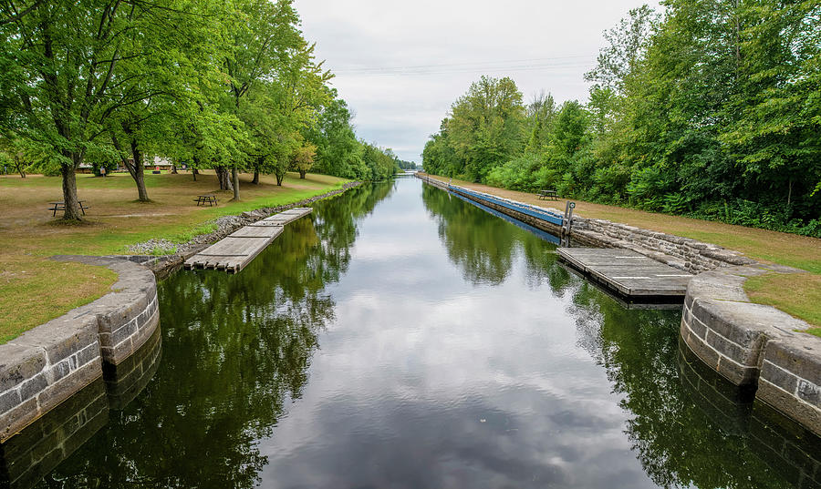 Rideau Canal from the Locks at Andrewsville Photograph by John Twynam