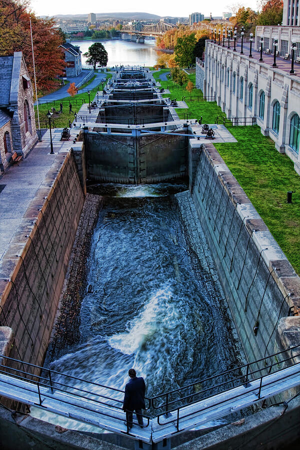 Rideau Canal Locks, Ottawa Photograph by Tatiana Travelways