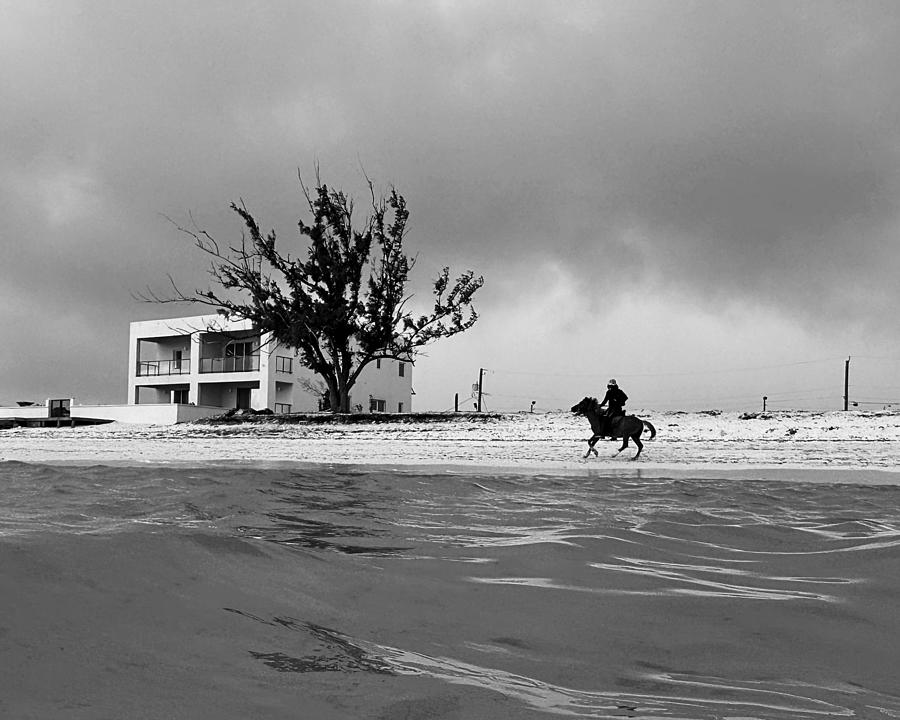 Rider of the Storm BW Photograph by Lee Darnell