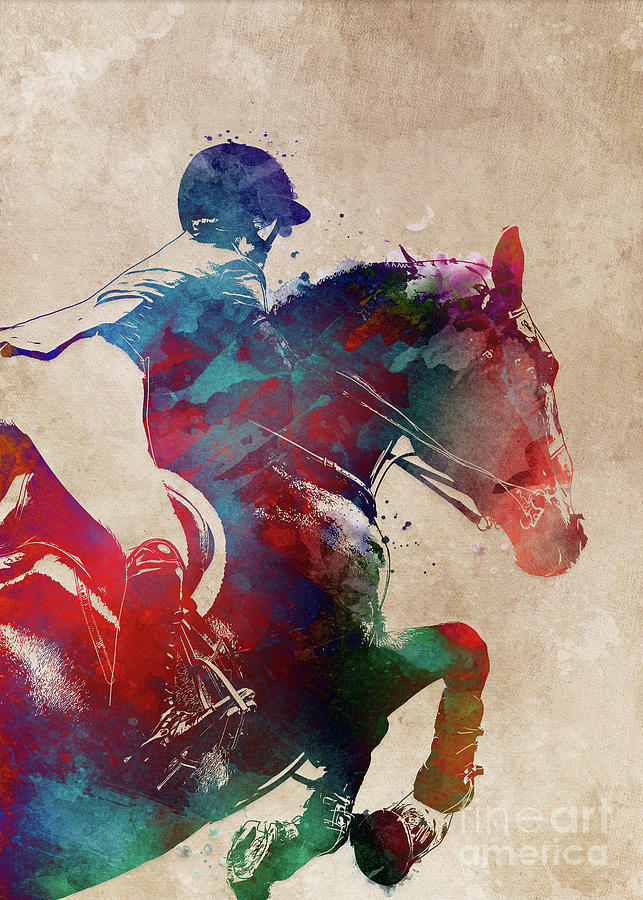 Rider #rider #horse #sport Digital Art