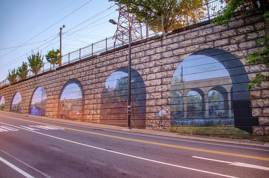 Ridge Avenue Mural at Wissahickon Station Photograph by Bill Cannon ...