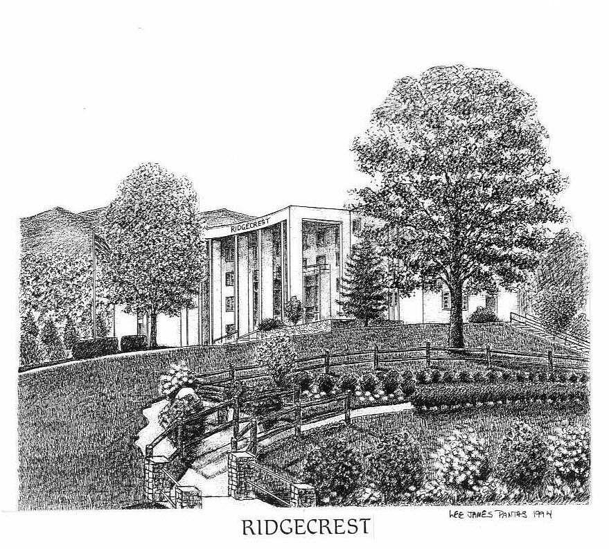 Ridgecrest Drawing by Lee Pantas