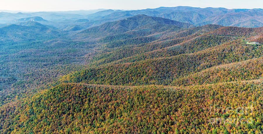 Ridgelines Along the Blue Ridge Parkway in Pisgah National Forest Photograph by David Oppenheimer