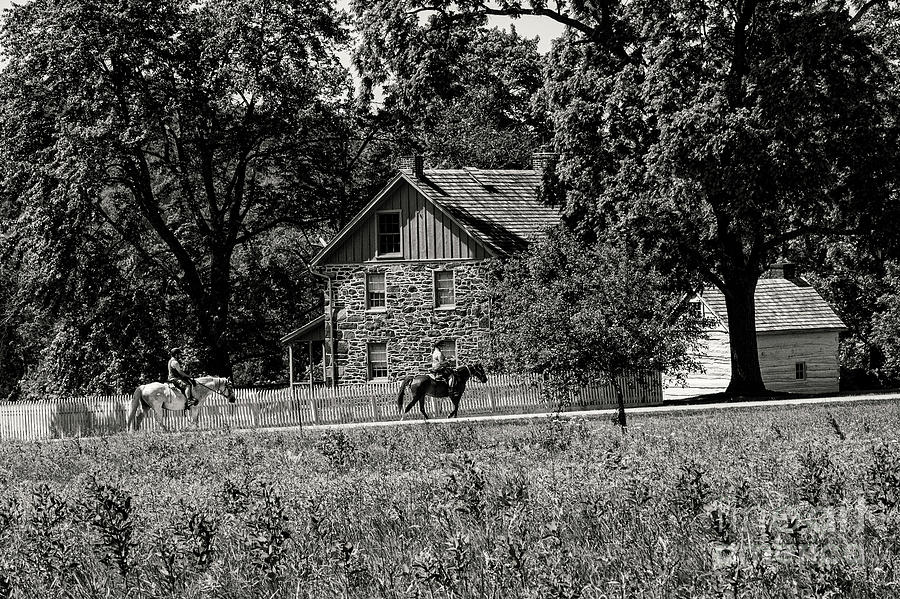 Riding by George Weikert Farmhouse 3 Photograph by Bob Phillips