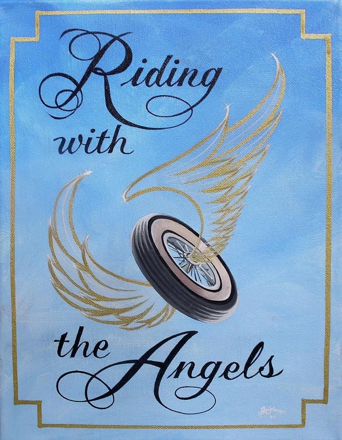 Riding with the angels Painting by Alan Johnson