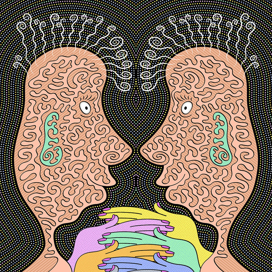 Right Brain Left Brain Digital Art by Becky Titus
