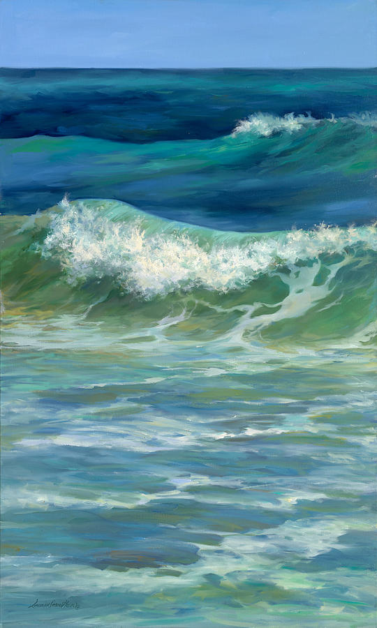 Beach Painting - Right Ocean by Laurie Snow Hein