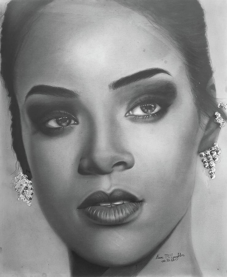 Rihanna Drawing by Ewan McLaughlin - Fine Art America