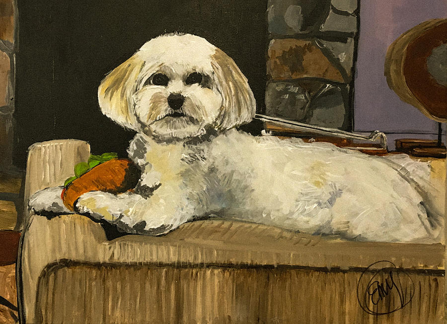 Riley Painting by Eileen Backman