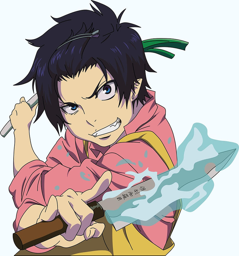 Rin Okumura Blue Exorcist Ao No Exorcist Hair Clip Digital Art By William Stratton