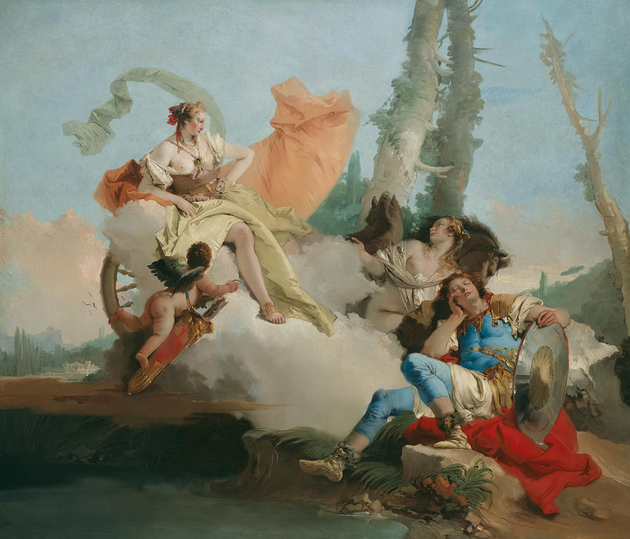 Rinaldo Enchanted By Armida By Giovanni Battista Tiepolo Painting