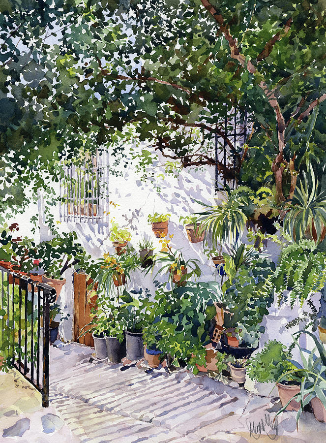 Rincon De Flores Painting by Margaret Merry