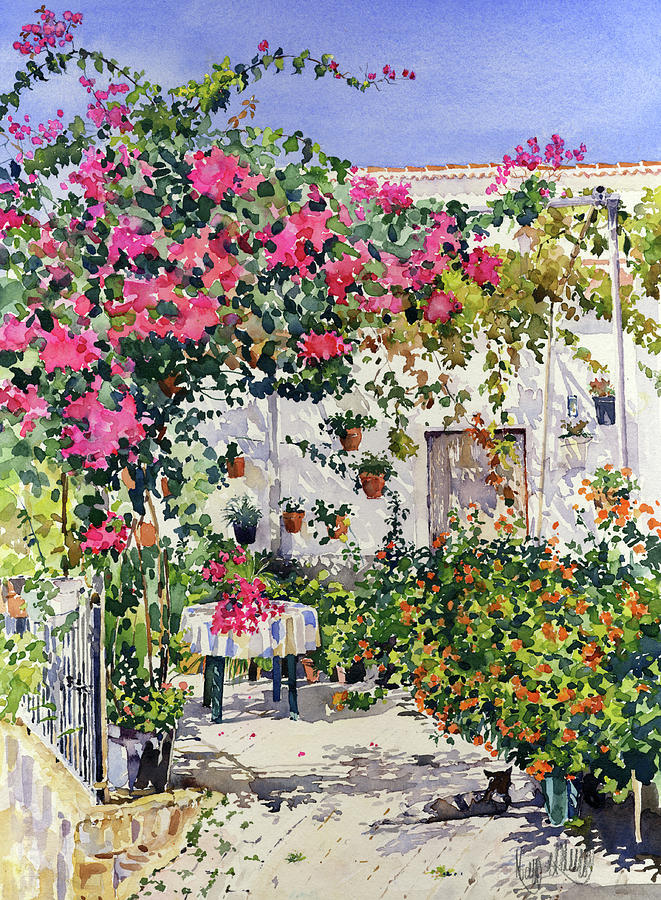 Rincon De Laujar Painting by Margaret Merry