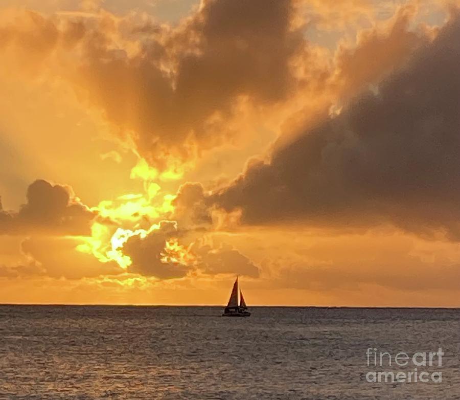 Rincon Sunset Photograph by Alice Terrill