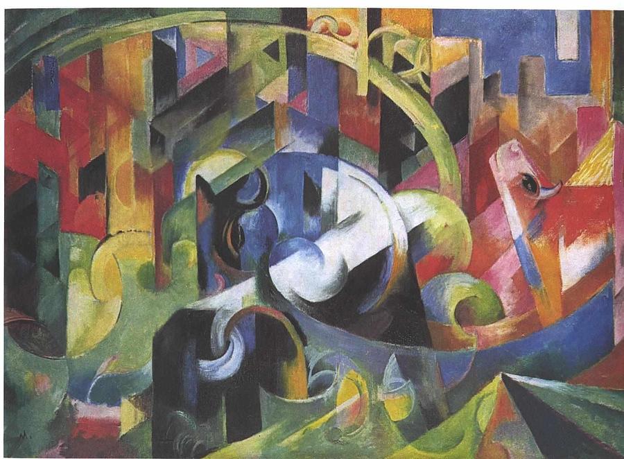 Rinder I Cattle I Painting by Franz Marc | Fine Art America