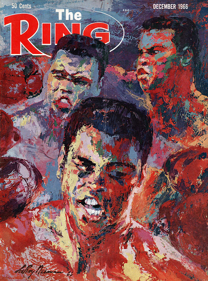 Ring Magazine Cover - Leroy Neiman painting of Cassius Clay... Photograph by The Ring Magazine