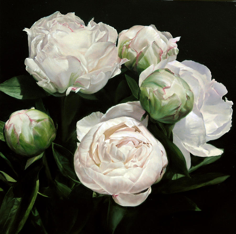 Flower Painting - Ring of Peonies by Thomas Darnell
