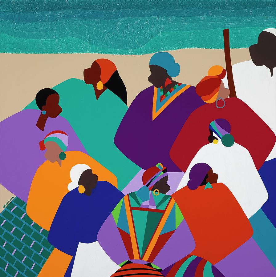 Sea Islands Painting - Ring Shout Gullah Islands by Synthia SAINT JAMES