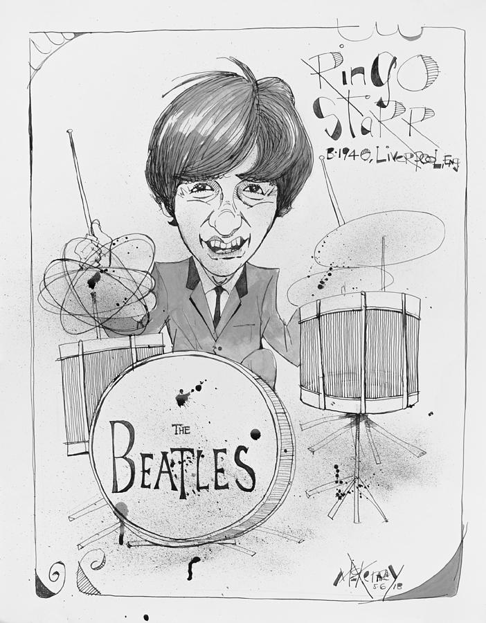 Ringo Starr Drawing by Phil Mckenney