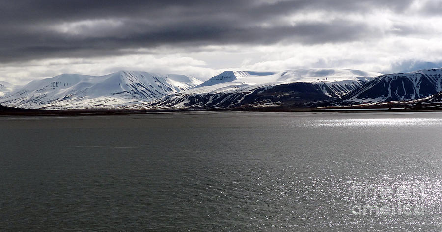Rings of Bright Water - Mountains near Longyearbyen, Svalbard Photograph by Phil Banks