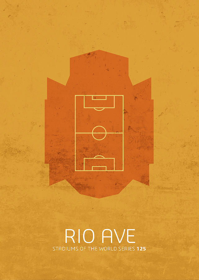 Rio Mixed Media - Rio Ave Stadium Football Soccer Minimalist Series by Design Turnpike Rio Mixed Media - Rio Ave Stadium Football Soccer Minimalist Series by Design Turnpike