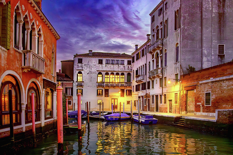 Rio del Malcanton, Venice Photograph by John Wright Rio del Malcanton, Venice Photograph by John Wright