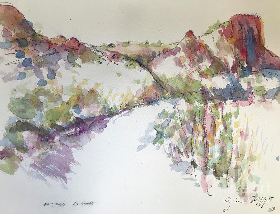 Rio Grande Gorge 3 Painting by Glen Neff