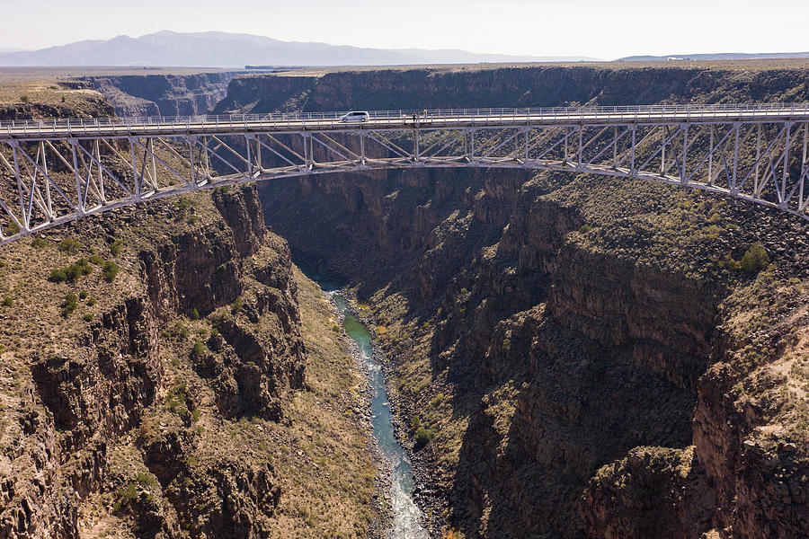 Rio Grande Gorge Bridge from side Photograph by John McGraw