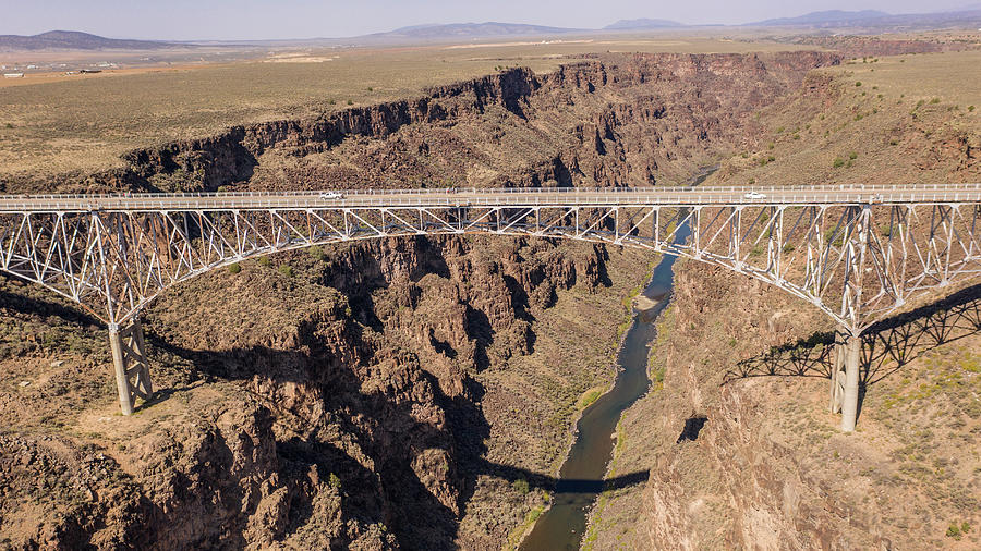 Rio Grande Gorge Bridge From the Side Photograph by John McGraw