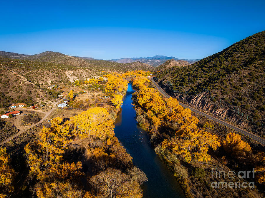 Rio Grande in Fall Photograph by Elijah Rael