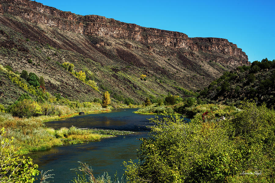 Rio Grande River Pilar, New Mexico Photograph by Karen Slagle