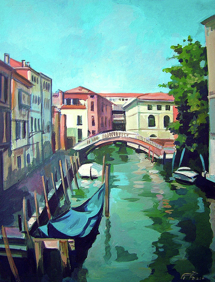 Rio di San Lorenzo Painting by Filip Mihail