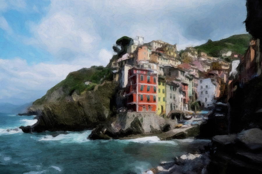 Riomaggiore, Cinque Terre Digital Art by Jerzy Czyz