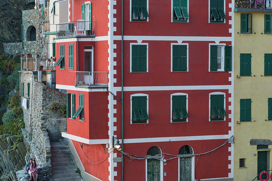Riomaggiore Red Photograph by Lindley Johnson
