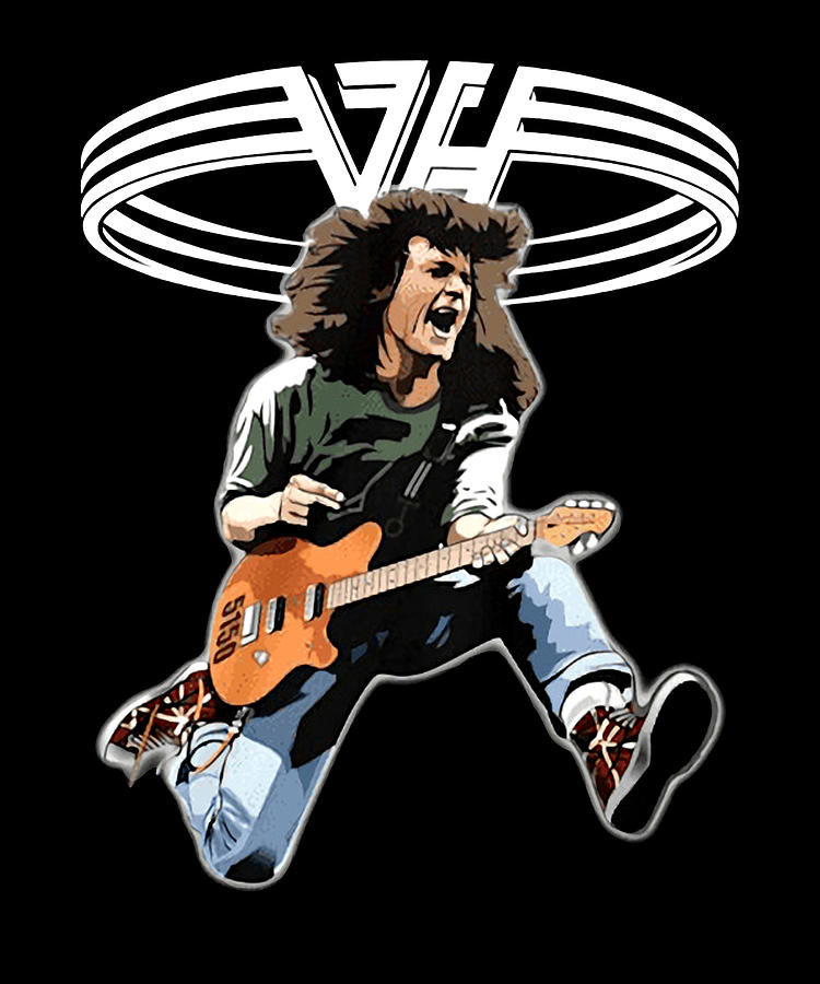 Rip Eddie Van Halen Playing Guitar Digital Art by Duong Dam - Fine Art ...