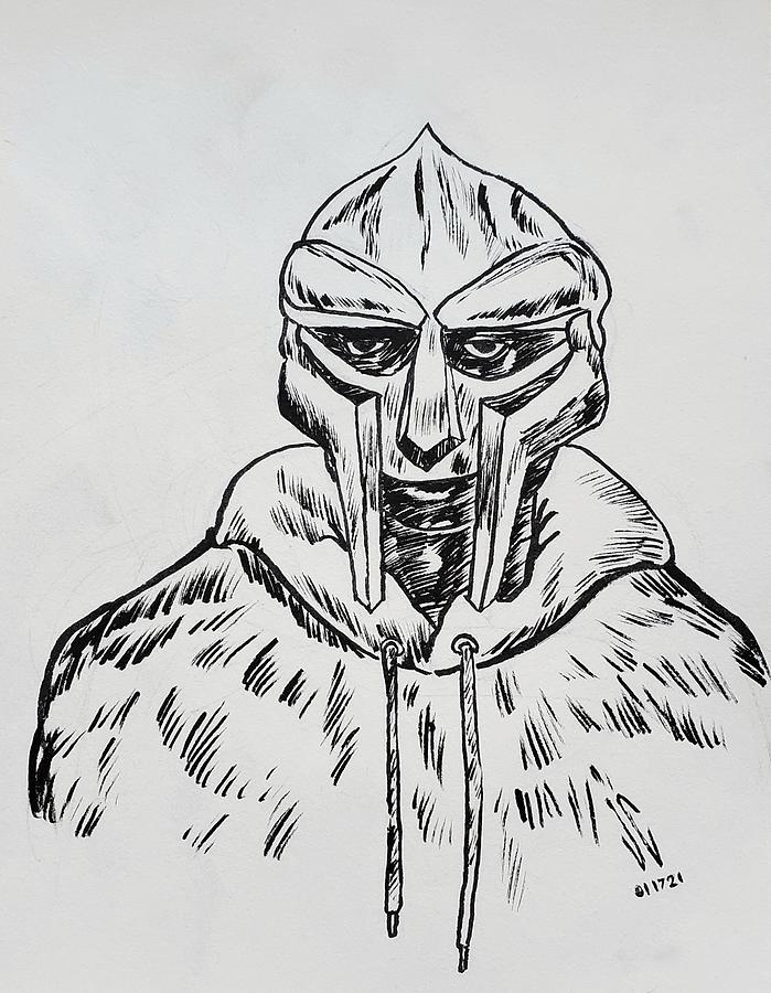 Rip Mf Doom Drawing By Justin Countee Fine Art America