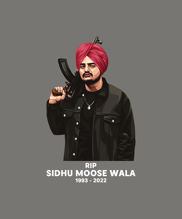 Rip Sidhu Moose Wala 1993 2022 sidhu moosewala Painting by Hughes ...