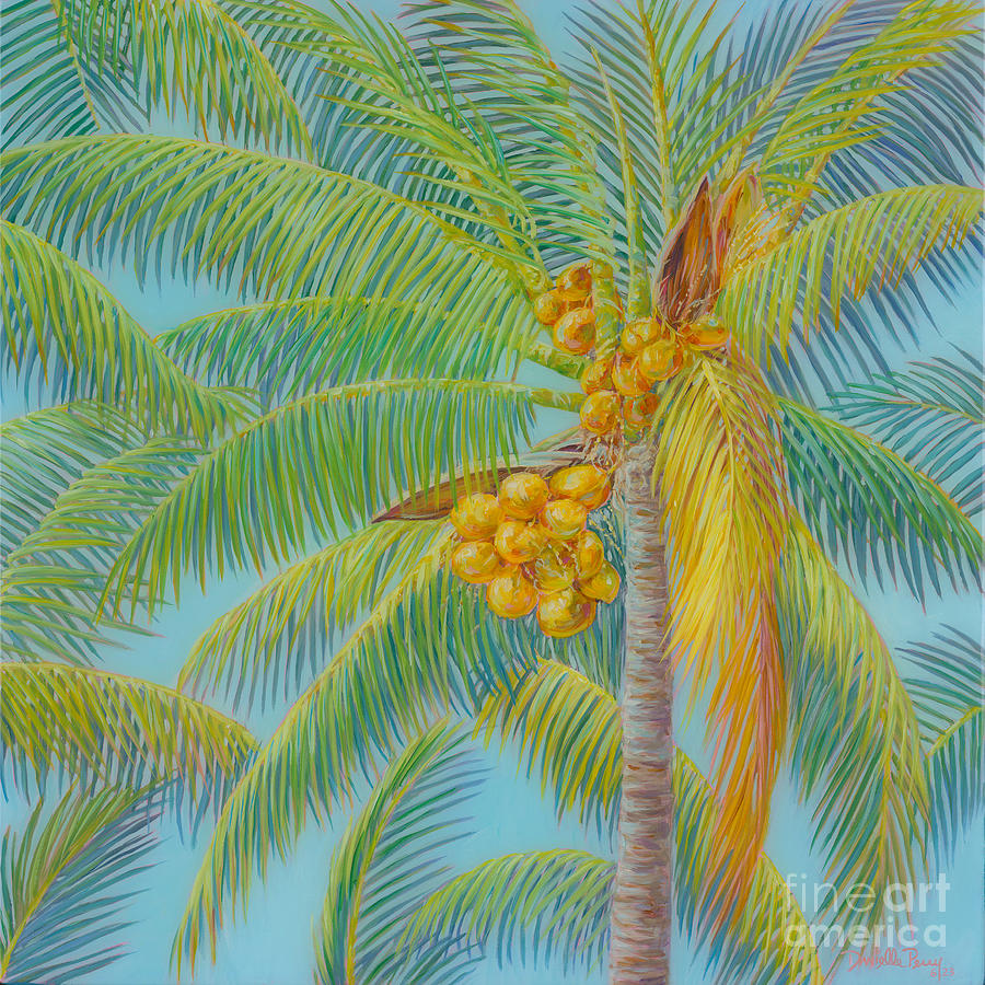 Ripe Coconuts Painting by Danielle Perry