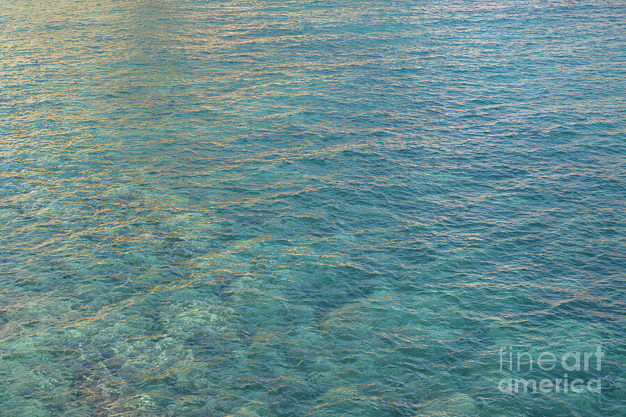 Undulating Surface Of The Clear Seawater Photograph