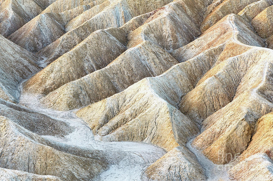 Ripples of eroded stone at Zabriskie Point, Death Valley, California. Photograph by Jane Rix