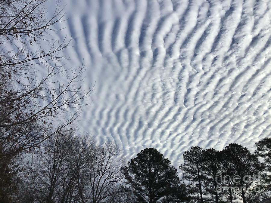 Rippling Clouds One Photograph by Catherine Wilson