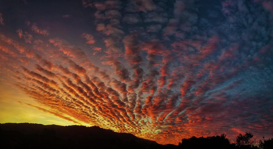 Rippling Desert Sunset Photograph by Chris Casas