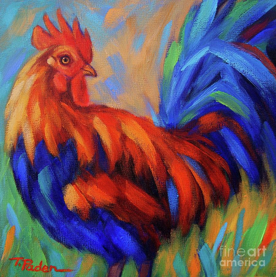 Rooster Painting - Rise and Shine by Theresa Paden