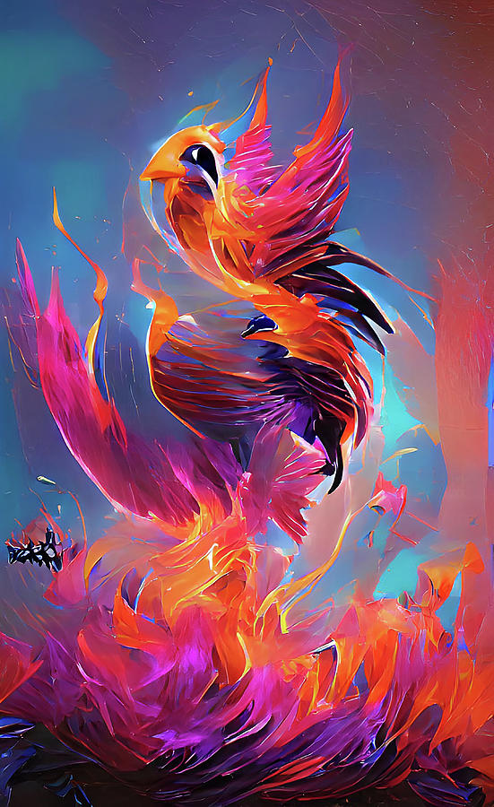 Rise of the Phoenix Digital Art by Tiago Cardoso - Fine Art America