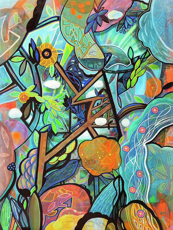 Abstract Painting - Rising Conscience by Cheri Glover Abstract Painting - Rising Conscience by Cheri Glover