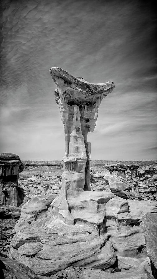 Rising from the Desert - Alien Throne Photograph by Stephen Stookey