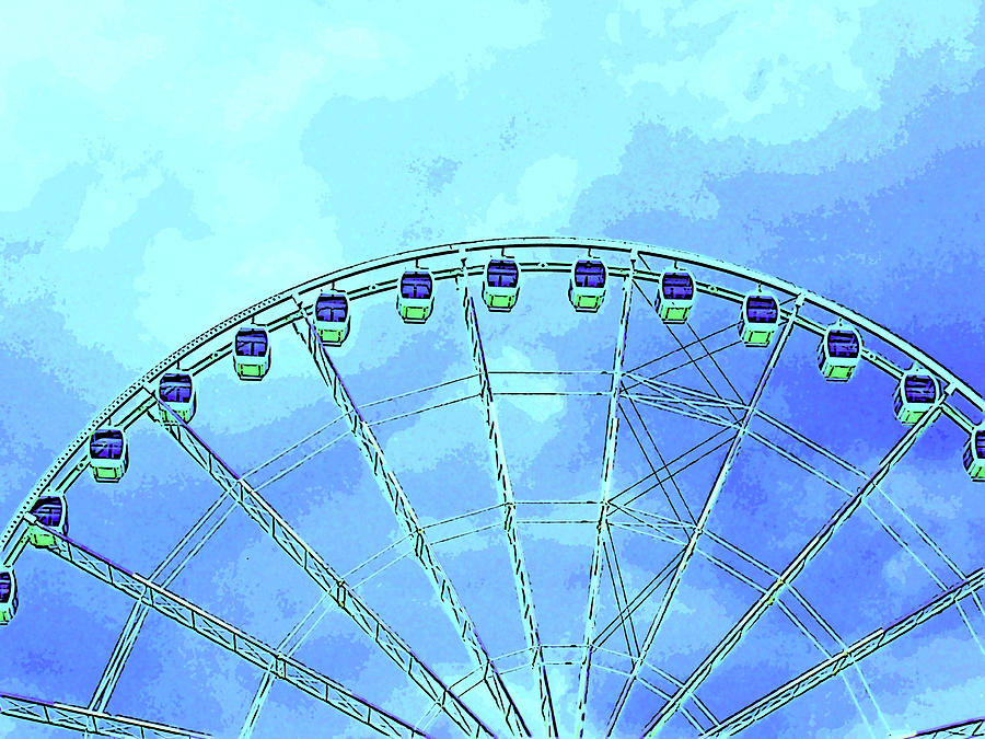 Rising High Wheel In The Sky A Sunny Day S Blue Horizon Digital Art By Marian Bell