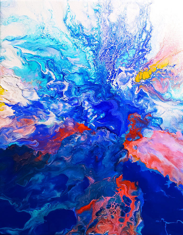 Abstract Painting - Rising Sea by Christine Bolden