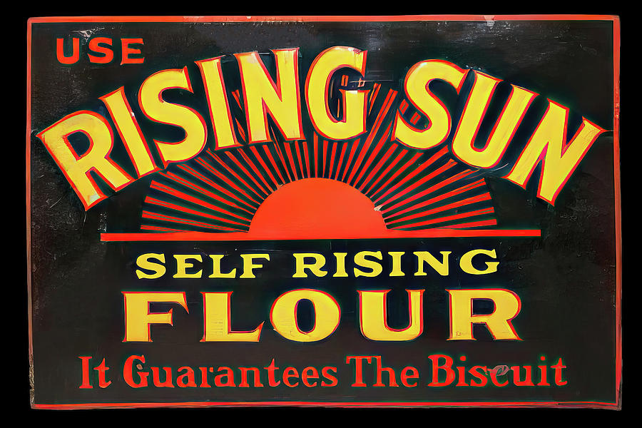 Rising Sun Four vintage sign Photograph by Flees Photos