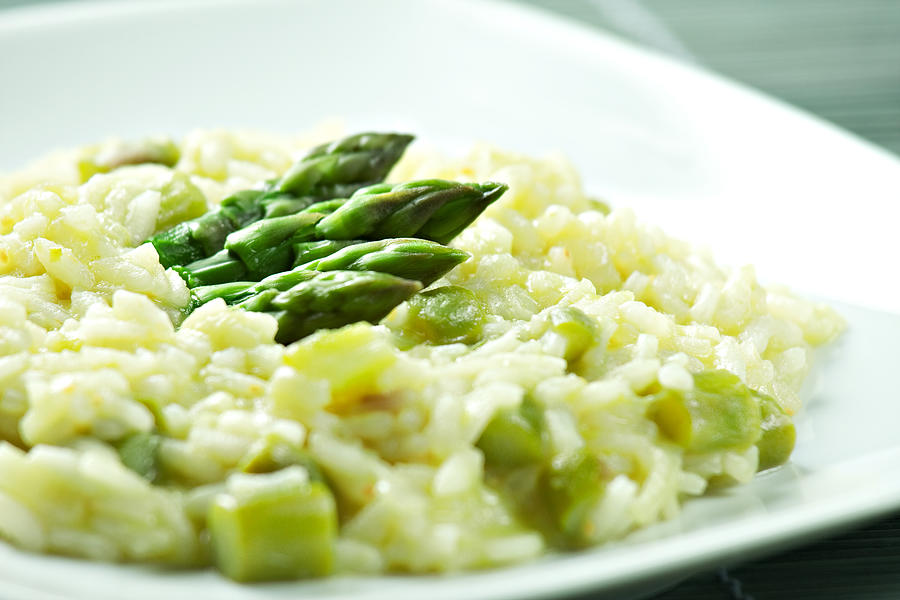 Risotto with Asparagus Photograph by Svariophoto